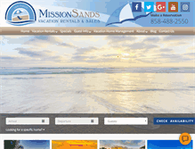 Tablet Screenshot of missionsands.com